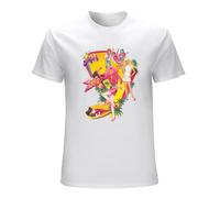 Jem and The Hologram Film Retro Men's T-Shirt Unisex White Cotton Print tee Shirts 3XL