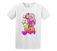 Jem and The Holograms 80S Cartoon Men's T-Shirt Unisex White Cotton Print tee Shirts 3XL