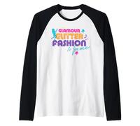 Jem and The Holograms Glamour Glitter Fashion & Fame Vintage Camiseta Manga Raglan