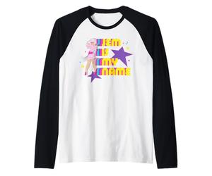 Jem and The Holograms Jem Is My Name Alter-Ego Jem Retro Camiseta Manga Raglan