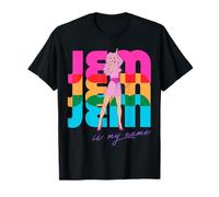 Jem and The Holograms Jem Is My Name Colorful Silhouettes Camiseta