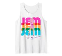 Jem and The Holograms Jem Is My Name Colorful Silhouettes Camiseta sin Mangas