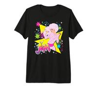 Jem and The Holograms Jem Pop Star Singing Stars & Geometric Camiseta Premium
