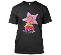 Jem and The Holograms Men's T-Shirt Unisex Black Cotton Print tee Shirts 3XL