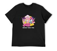 Jem and The Holograms Men's T-Shirt Unisex Black Cotton Print tee Shirts XXL