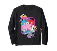 Jem and The Holograms Pop-Rock Band Portrait Guitar Icon Manga Larga