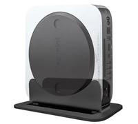 JEMACHE Soporte vertical de escritorio de metal para Apple Mac Mini 2010-2023 M1, M2, M2 Pro (negro)