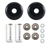 Jemcgrl 50 X 22 Mm - Juego de 2 ruedas de repuesto para maleta de equipaje, ruedas giratorias de poliurébano, kits de reparación de rodamientos de acero al