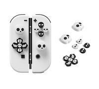 JEMDO Halloween Cross D-Pad Button Caps Set Joystick Cover,Cool Switch Thumb Grip Caps Compatible con Nintendo Switch/OLED/Lite,Soft Silicone ABXY Key Buttons Joystick Cap Covers Accessories