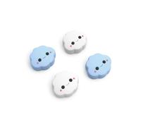 JEMDO Juego de 4 tapas para joystick compatibles con Nintendo Switch 2 (2025) - Juego de 4 agarres de silicona antideslizantes para control Joy-Con, diseño kawaii para niños y jugadoras