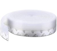 JEMESI Tira de Sellado, Tira Autoadhesiva Silicona Transparente Cinta Calafateo para Puerta Autoadhesiva para Puertas y Ventanas, Transparente(5m/25mm)