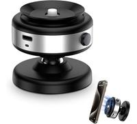 Jemey Soporte Magnético para Teléfono, Soporte Adsorción de Espejo de Vidrio Vacío para Coche, Imán Fuerte N52, 360° Giratorio Soporte Ventosa Magnético para iPhone, Android y Teléfonos Inteligentes