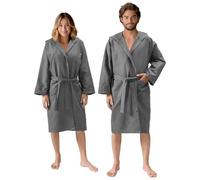 JEMIDI Albornoz Hombre Microfibra - Albornoz Mujer y Hombre Ducha - Albornoz de Microfibra para SPA Sauna Surf Cambiador Playa natación - con Bolsa de Transporte - Talla M