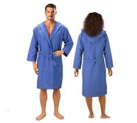 JEMIDI Albornoz Hombre Microfibra - Ducha - Albornoz Mujer y Hombre de Microfibra para SPA Sauna Surf Cambiador Playa Natación - Bolsa de Transporte - Talla L