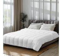 JEMIDI Edredon Cama 220 cm - Edredon Nordico Cama 220 x 200 cm - Relleno Nordico de Poliéster - Edredón Invierno Cama 220 cm - Lavable en Lavadora - Blanco