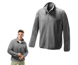 JEMIDI Forro Polar Hombre - Chaqueta Polar Cómoda y Cálida para Invierno - Forros Polares Hombre para Trekking Esqui Trabajo Enfermeros - Talla L - Chaqueta Polar Hombre Gris