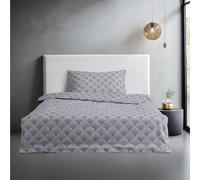 JEMIDI Funda Nordica Cama 90 - Juego de Cama 90 cm 1x Funda Edredon 135 x 200 cm y 1x Funda Almohada 50 x 80 cm - Funda Nórdica 100% Algodón Certificado Oekotex - Azul y Blanco