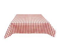 JEMIDI Mantel de Tela para mesas largas de Bancos, 90 x 240 cm, Rojo, a Cuadros