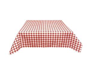 JEMIDI Mantel de Tela para mesas largas de Bancos, 90 x 240 cm, Rojo, a Cuadros