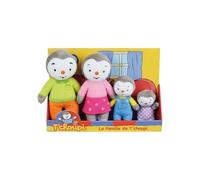 Jemini Estuche Familiar de 4 Peluches +/-19 cm: Papa, Maman, T'CHOUPI OU Fanny, 024229