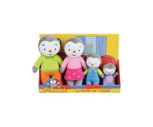 Jemini Estuche Familiar de 4 Peluches +/-19 cm: Papa, Maman, T'CHOUPI OU Fanny, 024229