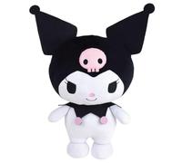 Jemini | Peluche Kuromi 40 cm | Cojín Esponjoso Blanco y Negro | Doudou Bebé Lavable | Licencia Oficial Sanrio | Juguete de Despertar Kawaii Desde el Nacimiento | Idea de Regalo para niños cumpleaños