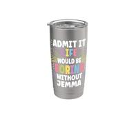 JEMMA Personalized Name Funny Cute Custom JEMMA Name Vaso térmico de acero inoxidable de doble pared