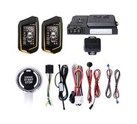 Jemora Alarma antirrobo para automóvil Sistema de Arranque Remoto PKE Entrada sin Llave BT Arranque Remoto del Motor Kit de Bloqueo Central Alarma de vibración de 2 vías Compatible con Control de