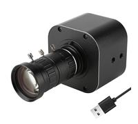 Jemora Cámara USB 4K HD Zoom Óptico 10X Lente Variable 5-50mm Mini Cámara Web 8MP con Micrófonos 1920x1080@60fps Enfoque Manual con 2 Formatos de Imagen MJPEG y YUY2 Compatible con Windows XP/Vista/7/