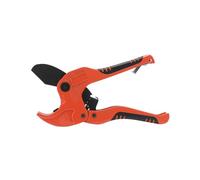 Jemora Cortador de Tubos de PVC, Cortador de Tubos de trinquete de Alta Resistencia para Cortar mangueras de plástico PEX, PVC, PPR y tuberías de plomería de hasta 1-5/8 Pulgadas (Naranja)