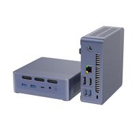 Jemora GXMO N9 Mini PC Computadora de escritorio con procesador Intel ADL-N N95 8GB LPDDR5 RAM y 256GB SSD Soporte de almacenamiento SATA Pantalla dual Resolución 4K Wifi dual 2.4G+5G BT Compatible co