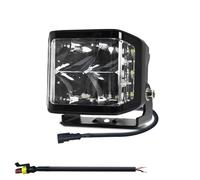Jemora Luz de Trabajo LED Luz de 3 Lados 6000K 100W Luces de conducción IP67 Focos Impermeables para Camiones, Motocicletas, SUV, vehículos Todo Terreno, Barcos