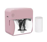 Jemora Mini Impresora térmica de Bolsillo, multifunción, portátil, Fabricante de Pegatinas, 300 PPP, impresión instantánea de Fotos, Compatible con conexión BT para Smartphone con 1 Rollo de Papel de