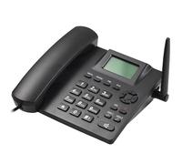 Jemora Teléfono Fijo Inalámbrico Negro Soporte GSM 850/900/1800/1900MHZ Tarjeta SIM Dual 300 Contactos 24 Horas de Conversación 7 Días de Espera Grabación de SMS 6 Idiomas