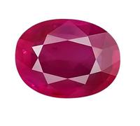 JEMSPRIMENatural AA++ Piedra natal de rubí de Birmania de calidad 4.00 ratti, piedra natal original sin calentar, sin tratar, certificado por la mente de la tierra natural suelta (Lab - Teseted) |,
