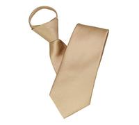 JEMYGINS Corbata con cremallera para hombre: un aspecto elegante en segundos, Oro champán