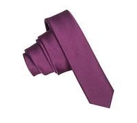 JEMYGINS Corbata de Hombre Ajustada de Color Sólido a Rayas Diagonales 4 cm de Ancho Púrpura