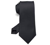 JEMYGINS Corbata Hecha a Mano para Hombre - Trabajo.Fiesta.Día del Padre Negro