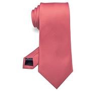 JEMYGINS Corbata Hecha a Mano para Hombre - Trabajo.Fiesta.Día del Padre Rosa coral