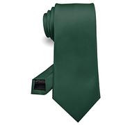 JEMYGINS Corbata Hecha a Mano para Hombre - Trabajo.Fiesta.Día del Padre Verde oscuro