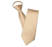 JEMYGINS Corbata para Hombre con Cremallera Aspecto Elegante en Segundos Oro Champán