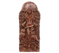 Jenalinng Antigua estatua de la diosa wiccana, escultura del altar, estatua de la diosa griega mitología de la madre tierra figuras para el hogar pagano