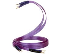 Jenalinng HiFi OCC - Cable de altavoz Hi-End de cobre puro con conectores banana estriados macizos chapados en oro