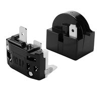 Jenbnoau Relé de Arranque PTC QP2-4.7 Relé de Arranque de Refrigerador de 1 Pin y Protector de Sobrecarga de Refrigerador 6750C-0005P