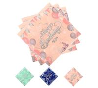JENCVNL 40 servilletas de feliz cumpleaños, servilletas con purpurina, servilleta desechables para fiestas de cumpleaños, fabulosas de cóctel (Rosa-2)