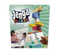Jenga Maker - Torre de apilamiento con Bloques de Madera Maciza auténtica para niños a Partir de 8 años para 2 a 6 Jugadores