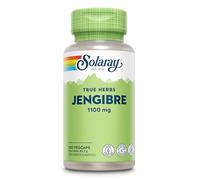 Jengibre - 100 cápsulas veganas - Suplemento de jengibre de alta resistencia, no tabletas ni chupitos, raíz de Zingiber Officinale, sin OMG y verificado en laboratorio Solaray