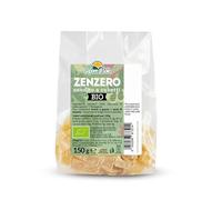 Jengibre confitado en cubos orgánicos, 150 g confitado con azúcar moreno