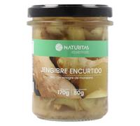 Jengibre encurtido en vinagre de manzana BIO | 170 g | Naturitas Essentials | Jengibre encurtido Bio en vinagre de manzana | Sin azúcar ni conservantes añadidos | Olivas y Encurtidos