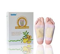 Jengibre natural Parches Detox Pies Pure Natural Parches Desintoxicantes Parches Exfoliantes toxinas Alivio para el dolor Cuidado salud Quitar pies 24 parches
